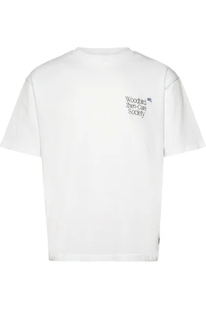 Woodbird Wbbaine Zhen Tee. Designers T-shirts Short-sleeved White