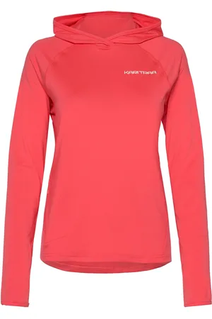 Kari Traa Sanne Sunshirt Sport Sweat-shirts & Hoodies Hoodies Red