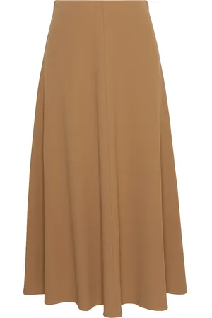 MSCH Mschcidra Hw Skirt Skirts Knee-length & Midi Skirts Beige
