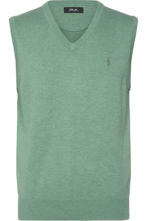 Ralph Lauren Performance Cotton-Blend Sweater Vest Sport Sport Clothing Sport Sweat-shirts & Hoodies Sport Knitwear Green