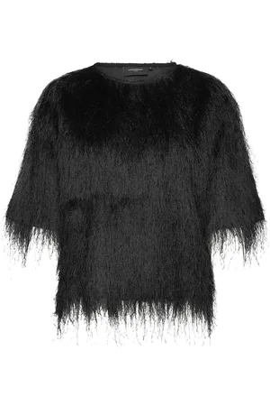 Copenhagen Muse Cmfallon-Tee Tops Blouses Short-sleeved Black