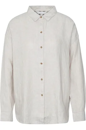 Barbour Hampton Shirt Tops Shirts Long-sleeved Cream