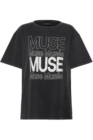 Copenhagen Muse Cmmuse-Logo-Tee Tops T-shirts & Tops Short-sleeved Black