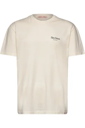 Revolution Application T-Shirt Tops T-shirts Short-sleeved Beige