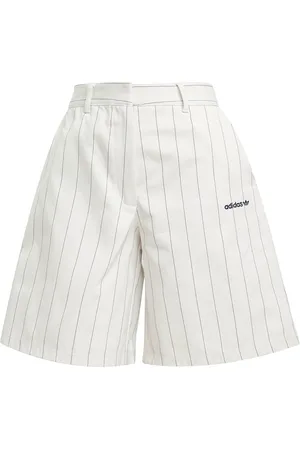 adidas Pinstripe Short Sport Sport Clothing Sport Shorts Sport Casual Shorts White