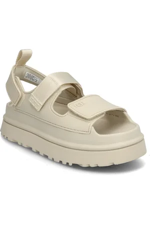 UGG W Goldenglow Shoes Summer Shoes Platform Sandals Cream