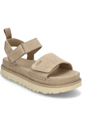 UGG W Goldenstar Shoes Summer Shoes Platform Sandals Beige