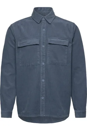 Revolution Utility Shirt Tops Overshirts Blue