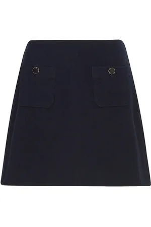MSCH Mschelina Hw Skirt Skirts Short Skirts Navy