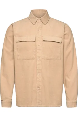 Revolution Utility Shirt Tops Overshirts Beige