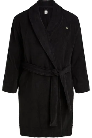 Calvin Klein Comfort French Terry Robe Aamutakki Kylpytakki Black