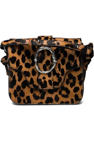 Beck Söndergaard Leopa Leather Iris Buckle Bag Bags Crossbody Bags Brown