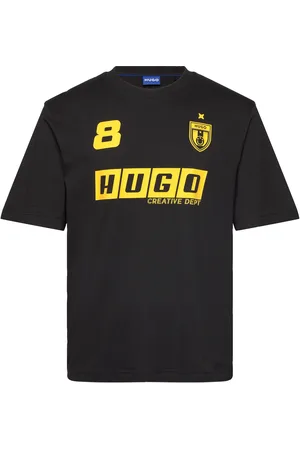 Hugo Blue Nebulop Tops T-shirts Short-sleeved Black
