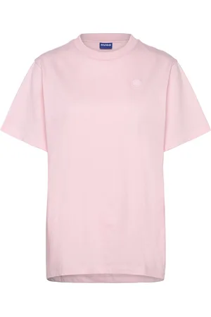 Hugo Blue Vintage Tee_B_1 Tops T-shirts & Tops Short-sleeved Pink
