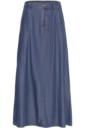 Freequent Fqwilke-Skirt Skirts Knee-length & Midi Skirts Blue
