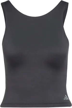 adidas Yga Cr Ess Tank Sport Sport Clothing Sports Tops & T-shirts Sport Tank Tops Black