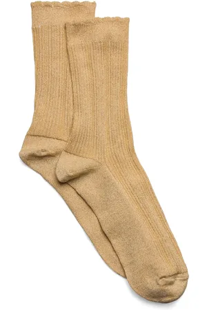 mp Denmark Celosia Glitter Socks Socks & Tights Socks Yellow