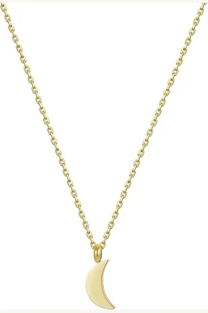 Bud to rose Moon Necklace Gold Accessories Jewellery Necklaces Dainty Necklaces Gold