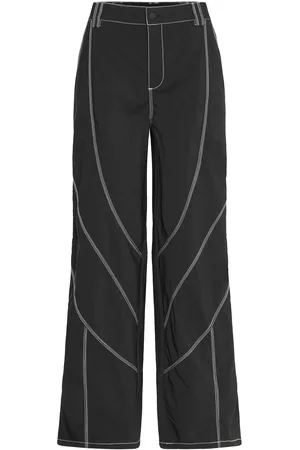 Copenhagen Muse Cmlucy-Pants Bottoms Trousers Wide Leg Black