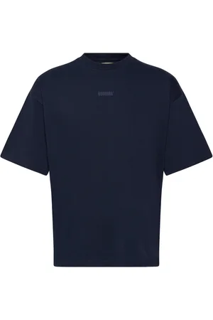 Woodbird Wbbeam Base Tee Designers T-shirts Short-sleeved Navy
