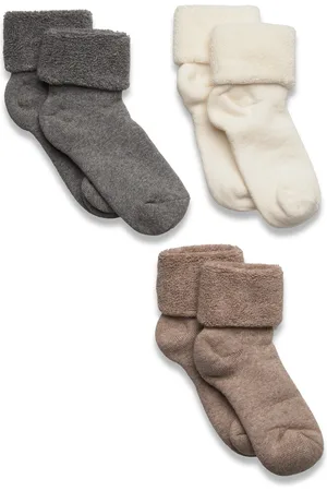 mp Denmark Cotton Baby Socks - 3-Pack Socks & Tights Baby Socks Beige