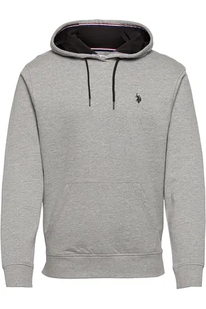 U.S. Polo Assn. Uspa Sweatshirt Brayden Men Tops Sweat-shirts & Hoodies Hoodies Grey