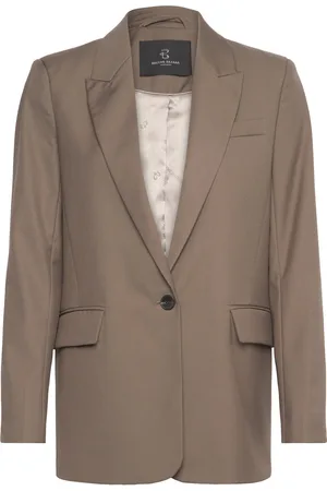 Bruuns Bazaar Carotabbfrida Blazer Blazers Single Breasted Blazers Brown