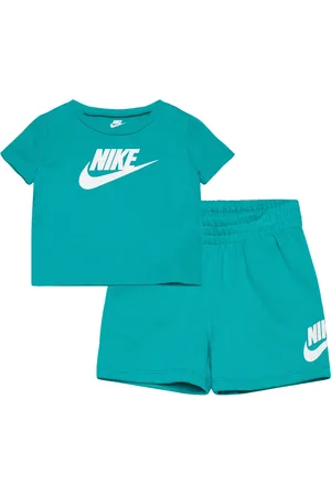 Nike Ks-Knit Short Set Sport Sets With Short-sleeved T-shirt Blue