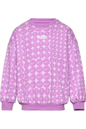 Nike Nkg Essentials Aop Ft Crew Sport Sweat-shirts & Hoodies Sweat-shirts Purple