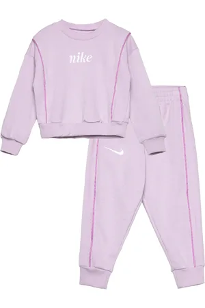 Nike Nkg Essentials Crew Set Sport Sweatsuits Pink