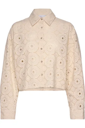 Noella Julie Shirt Tops Shirts Long-sleeved Cream
