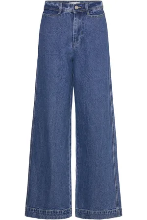 Lollys Laundry Floridall Pants Bottoms Jeans Wide Blue
