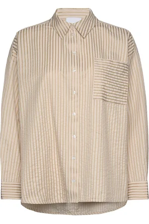 Noella Cara Shirt Tops Shirts Long-sleeved Beige
