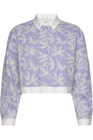 Munthe Fuja Tops Shirts Long-sleeved Blue