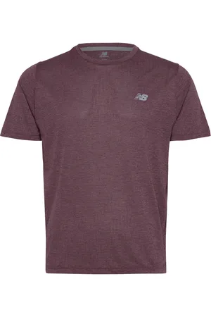 New Balance Athletics T-Shirt Sport T-shirts Short-sleeved Burgundy