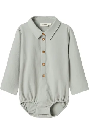 Lil Atelier Nbmhadam Ls Loose Body Shirt Lil Bodies Long-sleeved Grey