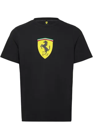 PUMA Ferrari Race Colored Big Shield Tee Sport Men Men Sports Clothes Sport Tops Sport T-shirts Black