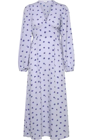 BUBBLEROOM Balloon Sleeve Maxi Dress Maksimekko Juhlamekko Blue