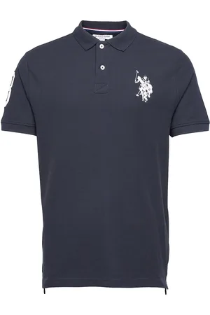 U.S. Polo Assn. Uspa Polo Alfredo Men Tops Polos Short-sleeved Blue