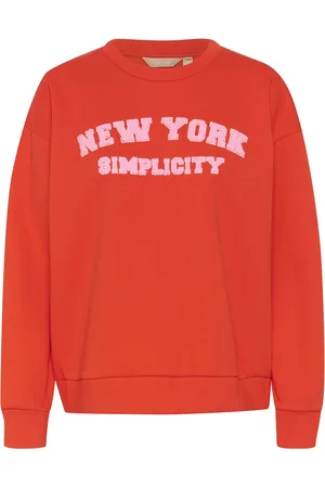 Culture Cuchira Charlie Sweatshirt Tops Sweat-shirts & Hoodies Sweat-shirts Red