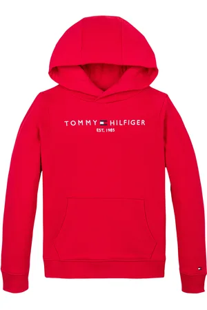 Tommy Hilfiger U Corp Logo Ess Hoodie Tops Sweat-shirts & Hoodies Hoodies Red