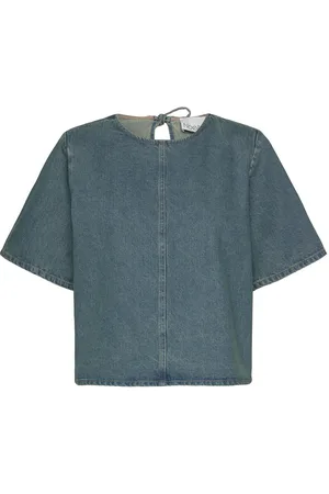 Noella Kameko Blouse Tops T-shirts & Tops Short-sleeved Blue