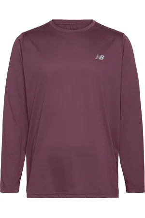 New Balance Sport Essentials Long Sleeve Sport Sport Clothing Sport Tops Sport Long Sleeved Tops Burgundy