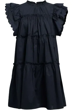 Object Objhope S/L Dress Rep Lyhyt Mekko Navy