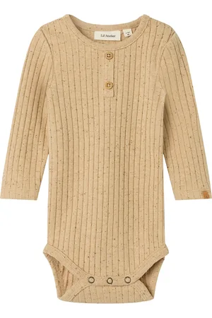 Lil Atelier Nbmomilo Ls Nreg Body Lil Bodies Long-sleeved Beige