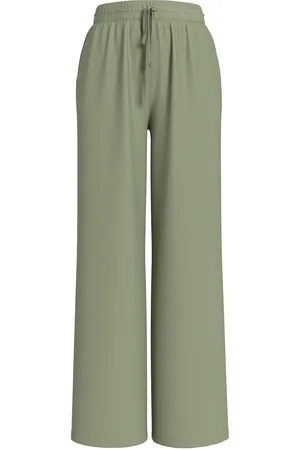 VILA Vijosa Hw Wide Pants - Noos Bottoms Trousers Wide Leg Green