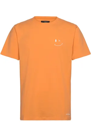 Clean Cut Patrick Organic Tee Tops T-shirts Short-sleeved Orange
