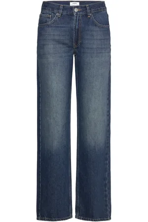 Lindex Trouser Denim Sia Dk Blue Bottoms Jeans Straight-regular Blue