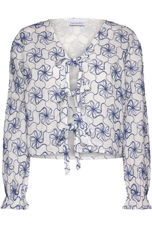 Noella Krisina Blouse Tops Blouses Long-sleeved Blue