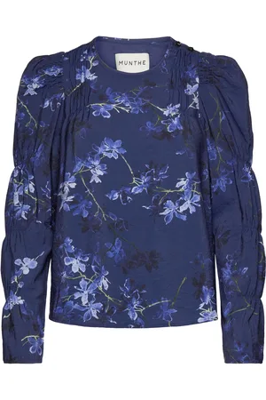 Munthe Frewin Tops Blouses Long-sleeved Navy